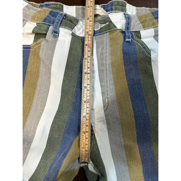 Altard State Striped Flare Bell Bottom Jeans Women Large Boho Western Cowgirl - Picture 7 of 9